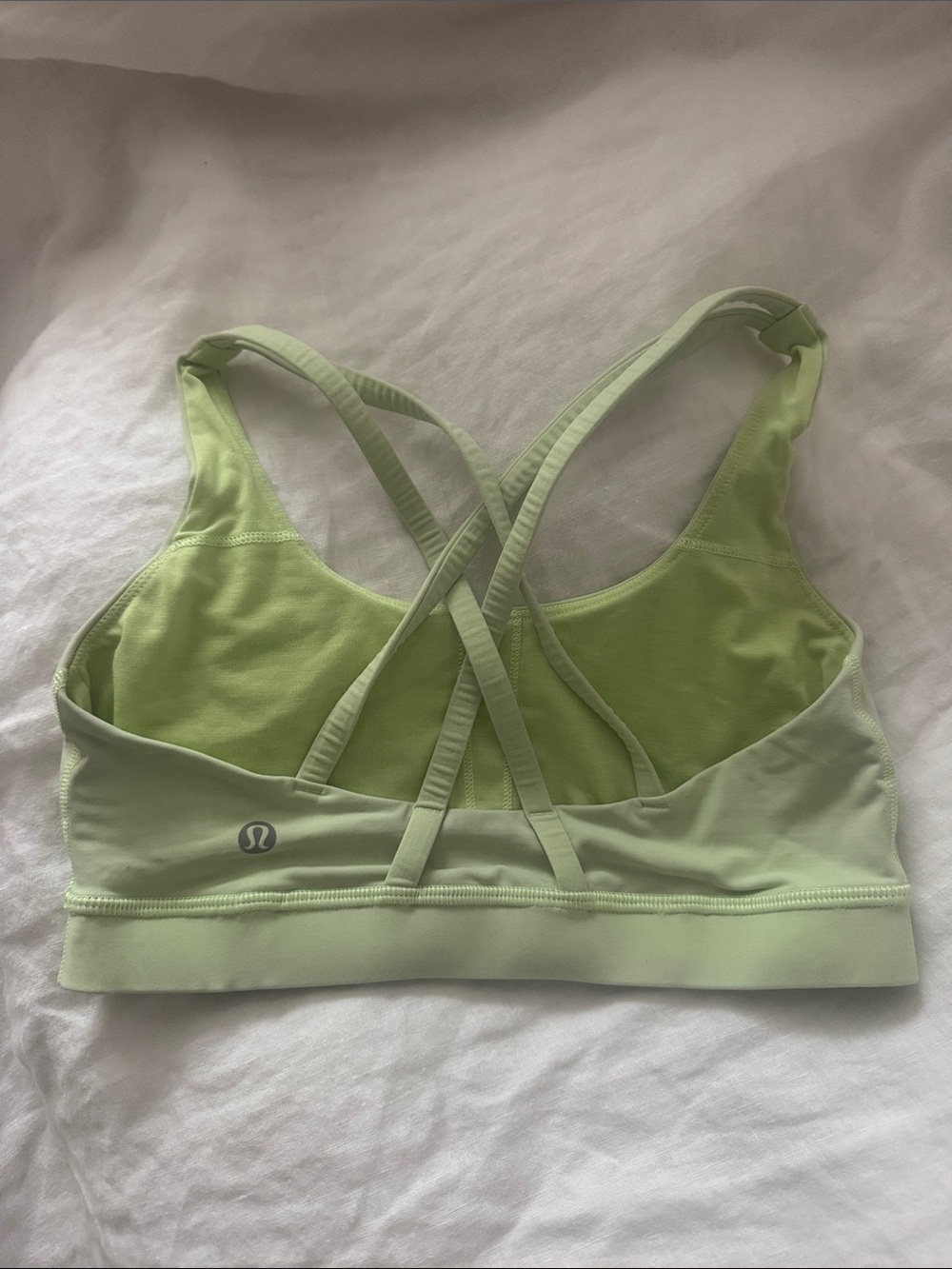 Lululemon light Green Cross-Back sports bra
